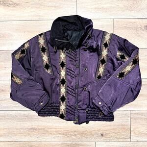 Women's Bogner Gorpcore Royalcore Vintage Ski Bomber Jacket Size 8